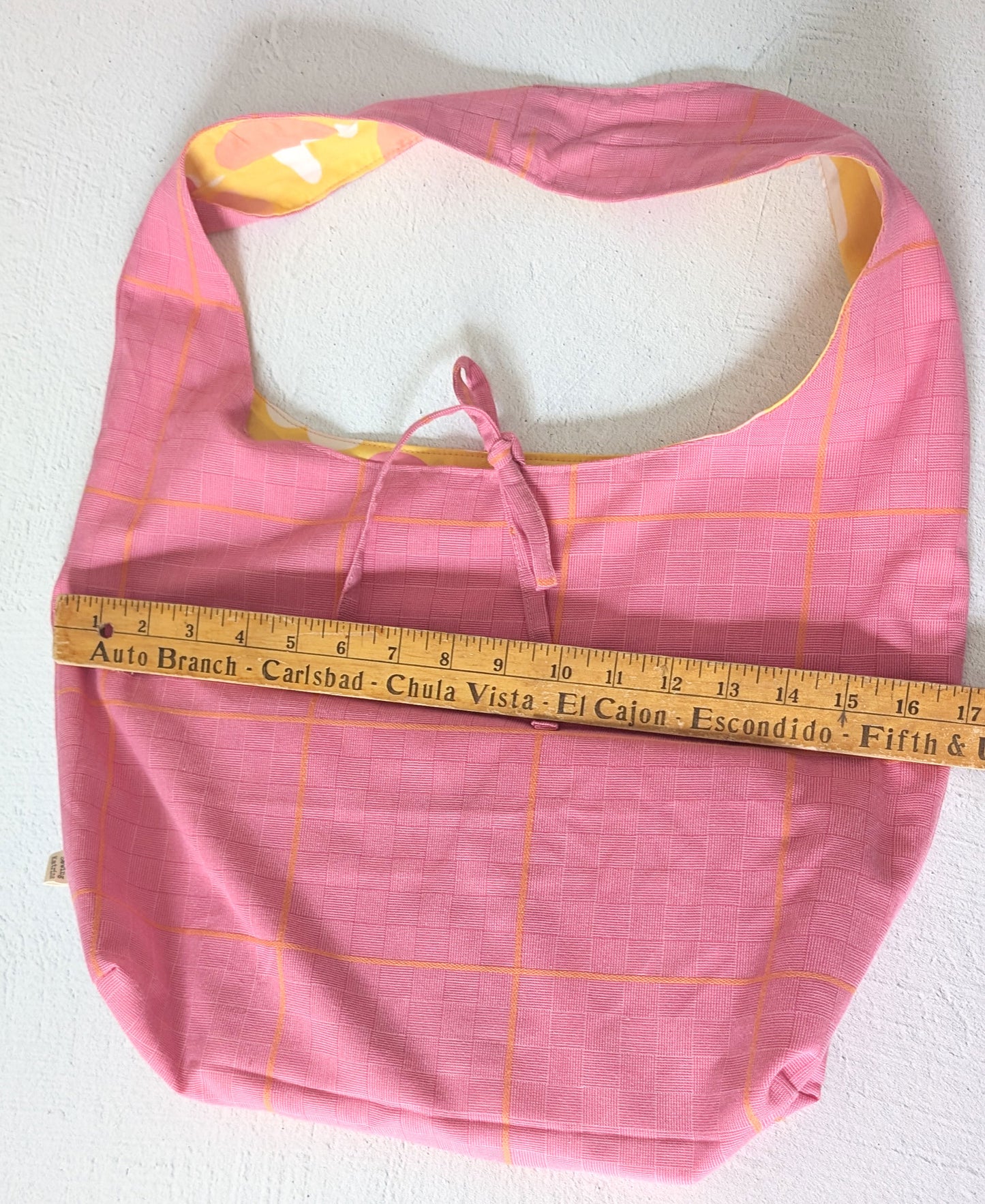 Yellow Floral x Pink - Reversible Sling Bag