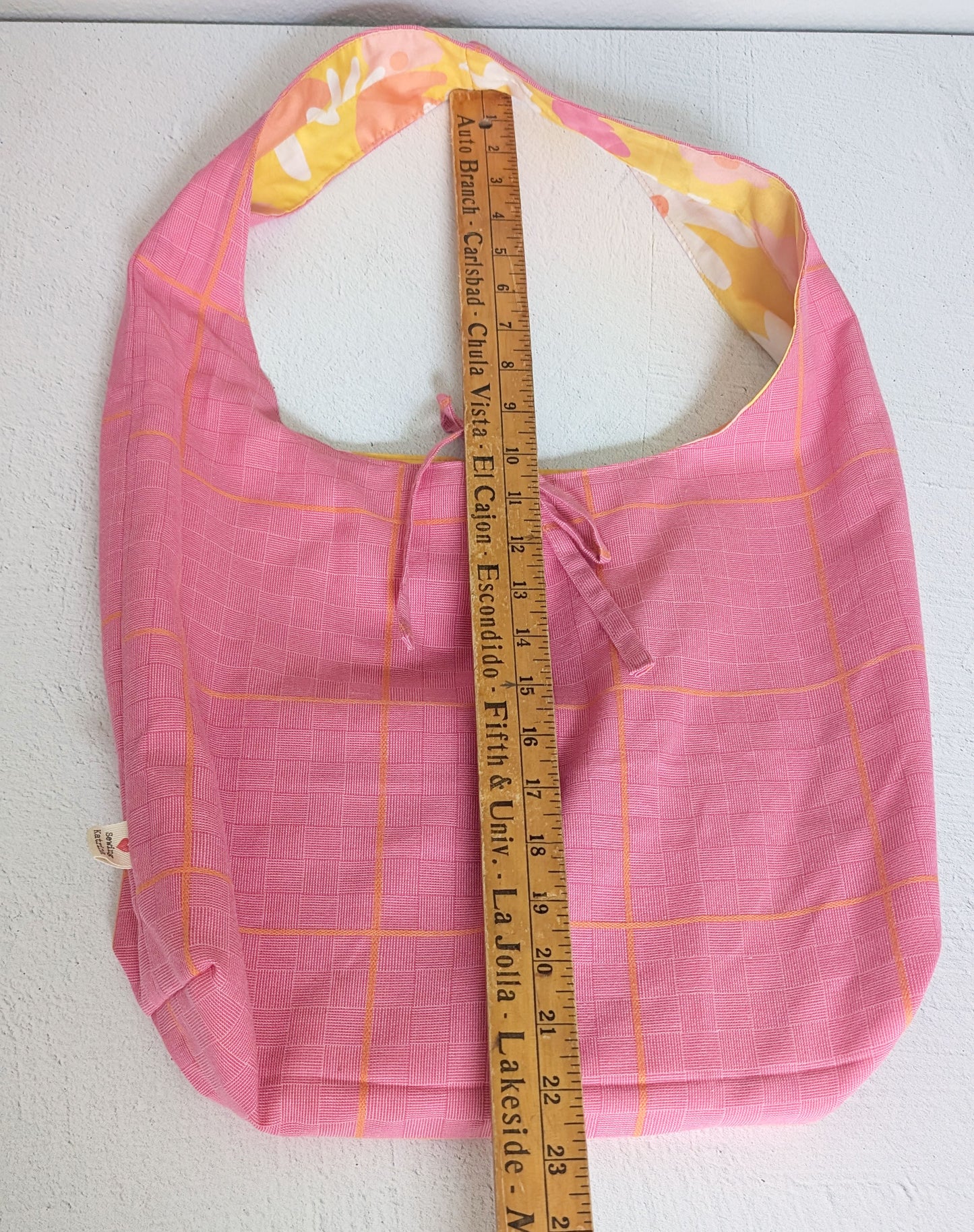Yellow Floral x Pink - Reversible Sling Bag
